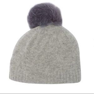 Portolano
Cashmere & Faux Fur Pompom Beanie